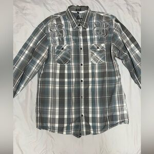 Men’s Roar Jag button up shirt XL